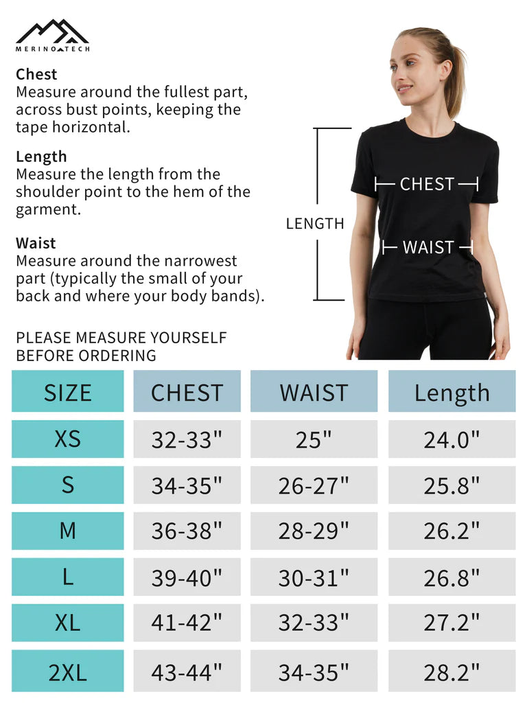 Women's Merino T-shirt 180 Arctic | Crewneck (+socks)