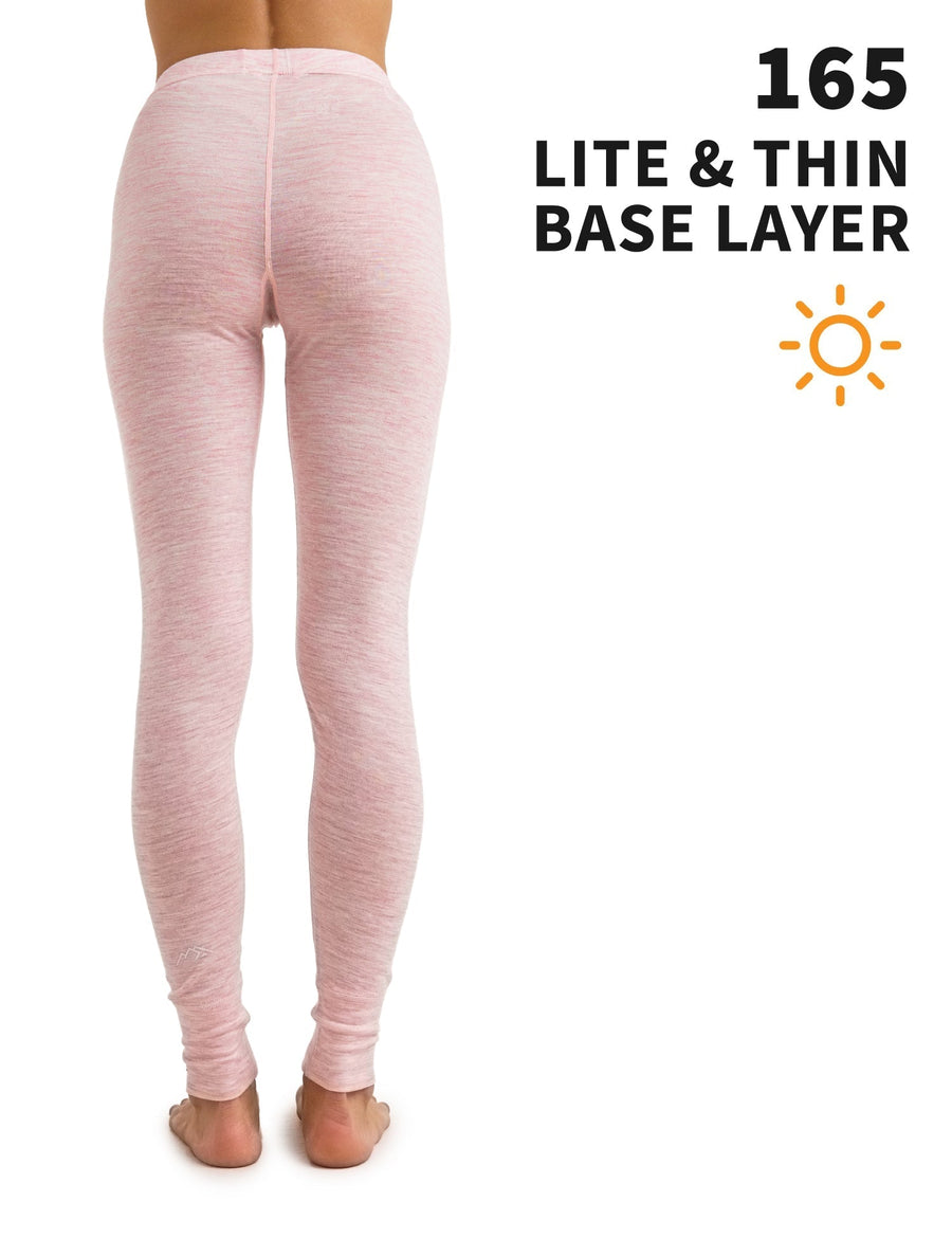 Women's Merino Pants 165 Pink Heather