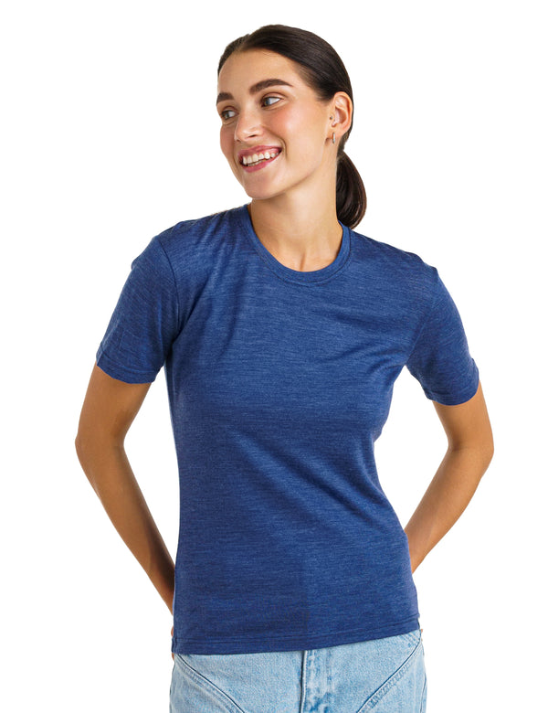 Women's Merino T-shirt 180 Chicago Blues | Crewneck