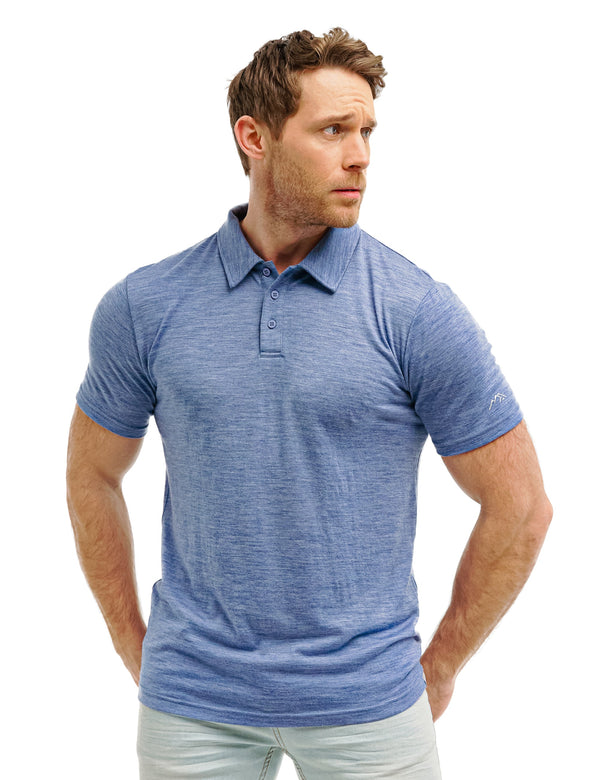 Men's Merino Polo 180 Deep Blue