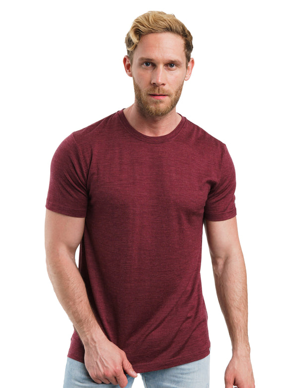 Men's Merino T-shirt 180 Burgundy