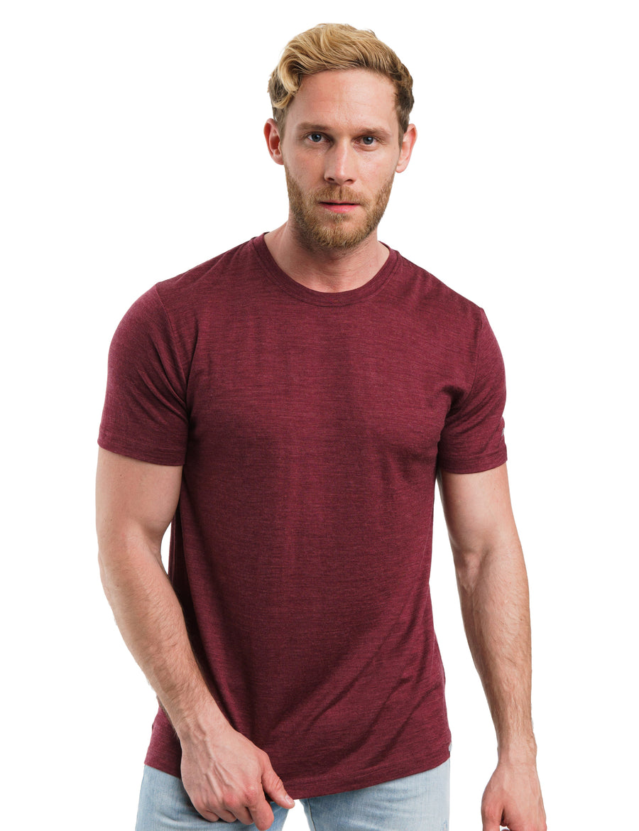 Men's Merino T-shirt 180 Burgundy