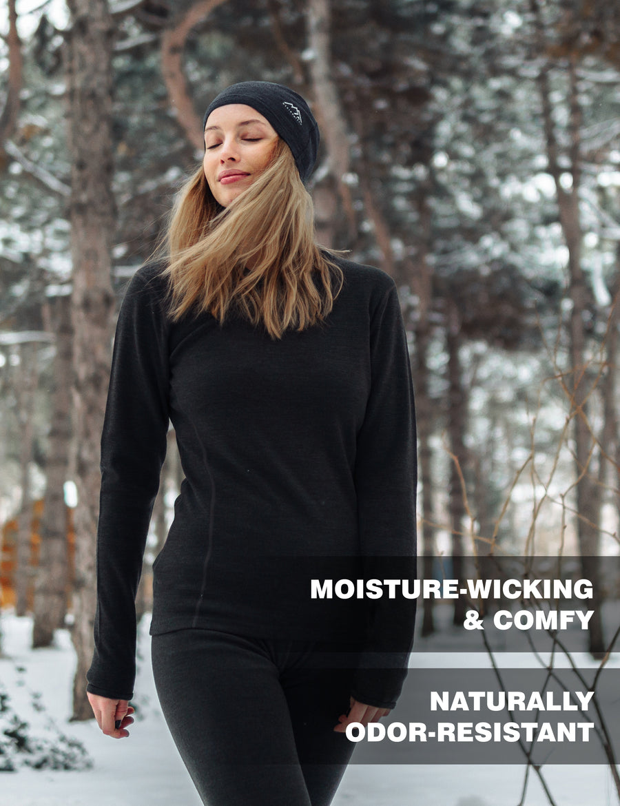 Women's Merino Long Sleeve 320 Army Green
