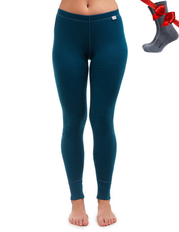 Women's Merino Pants 250 Deep Teal