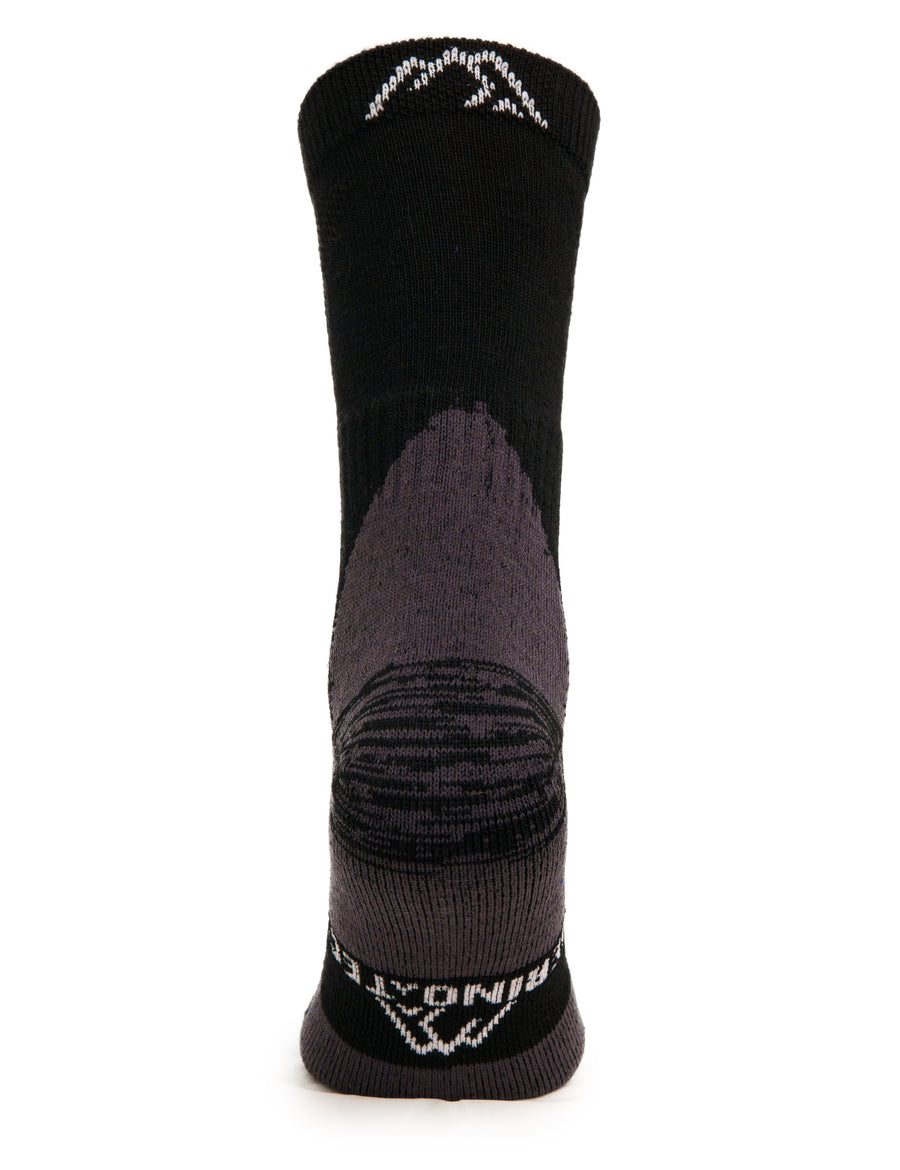 Merino Wool Hiking Socks - (Pack of 3) Black