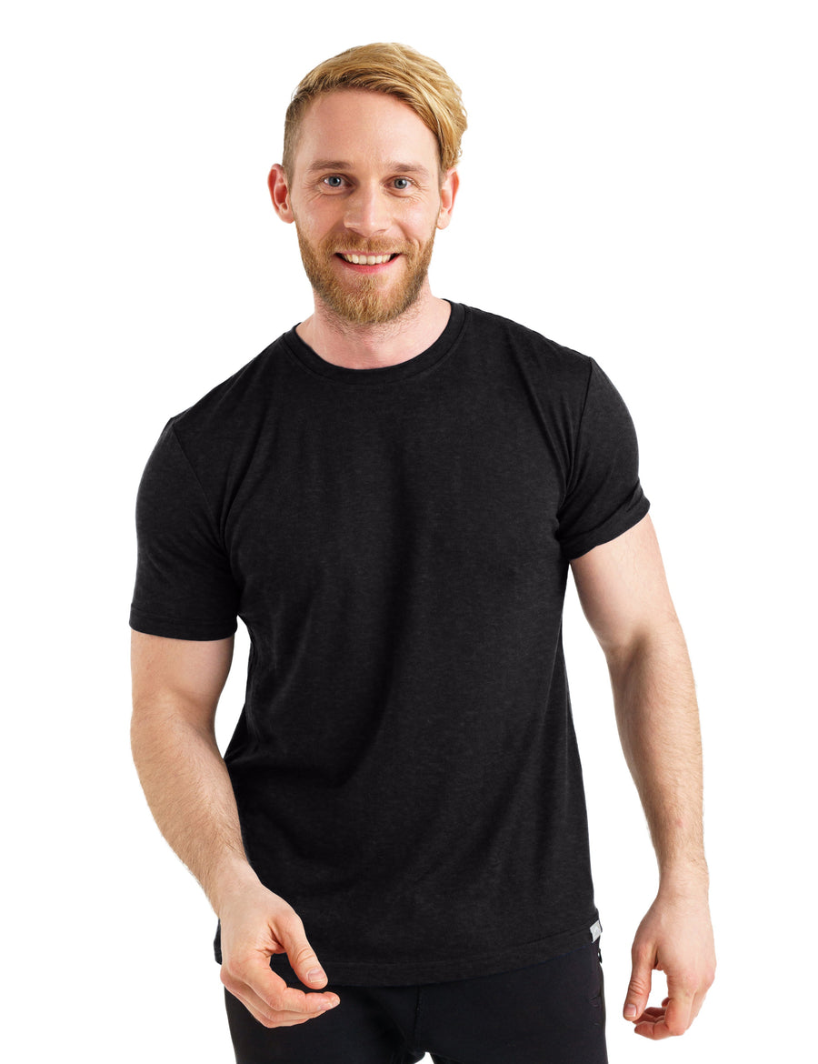 Men's Merino T-shirt 180 Heathered Black