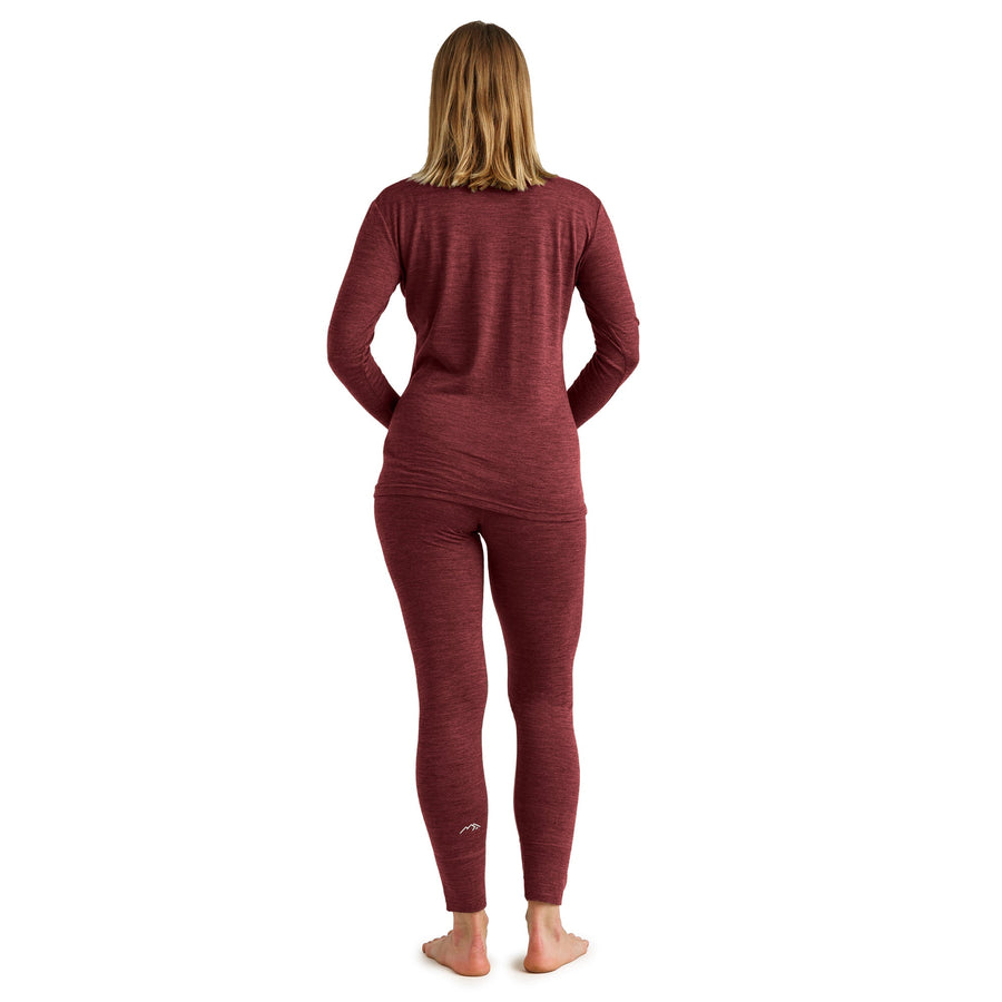 Women's Merino Thermal Set 165 Burgundy