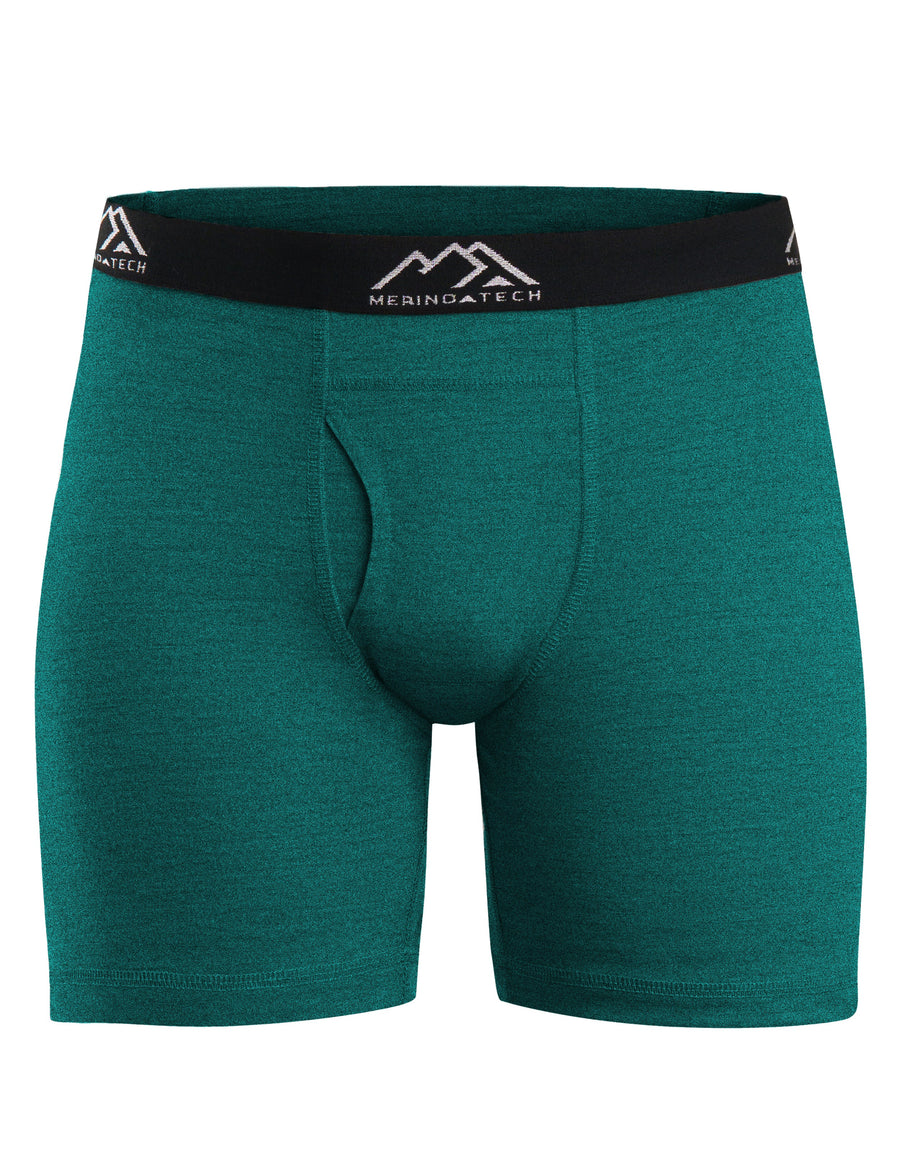 Men's Merino Boxers 190 Brief Forest Green