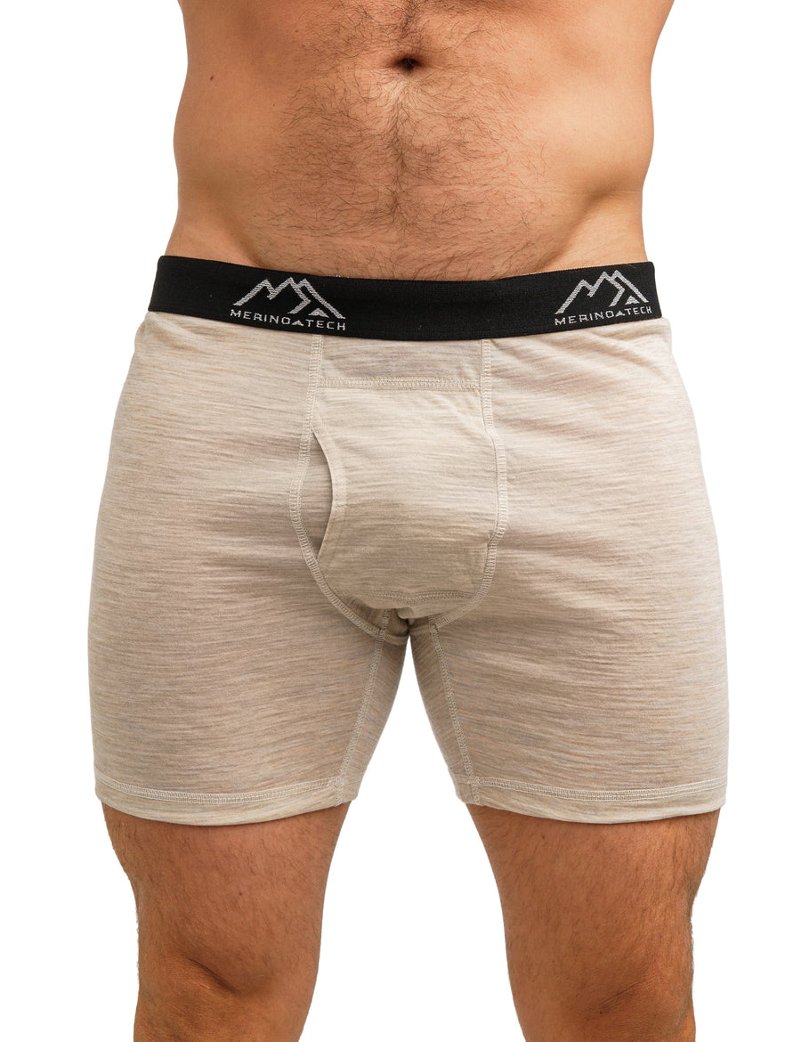 Men's Merino Boxers 190 Oatmeal (1 pack)