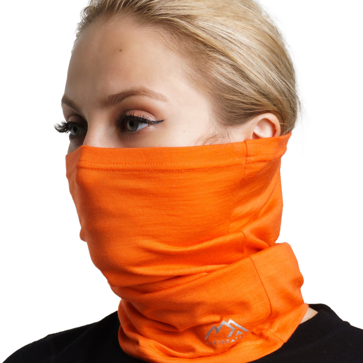Merino Neck Gaiter Tiger Orange | Cold weather buff – Merino.tech CA