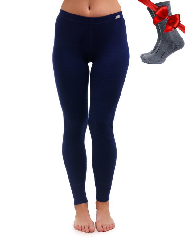 Women's Merino Pants 250 Navy