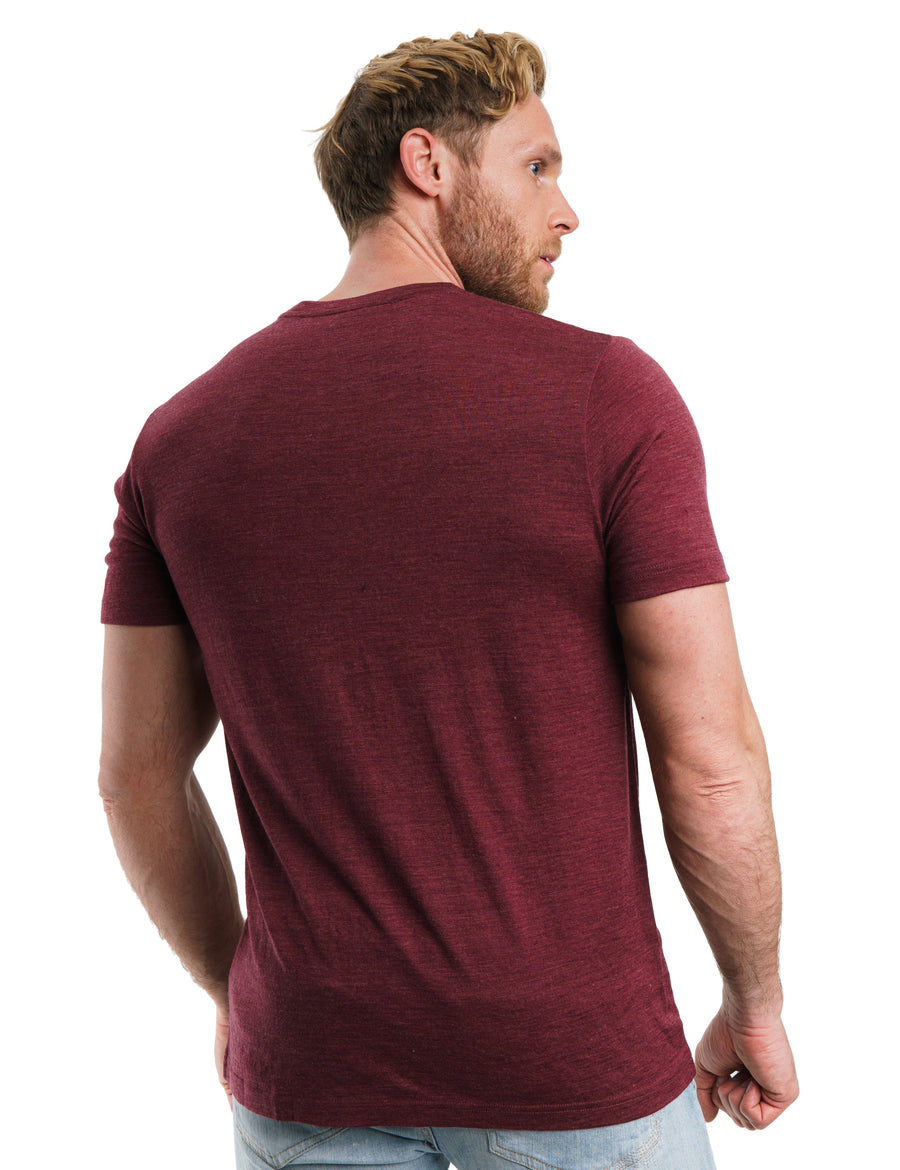 Men's Merino T-shirt 180 Burgundy
