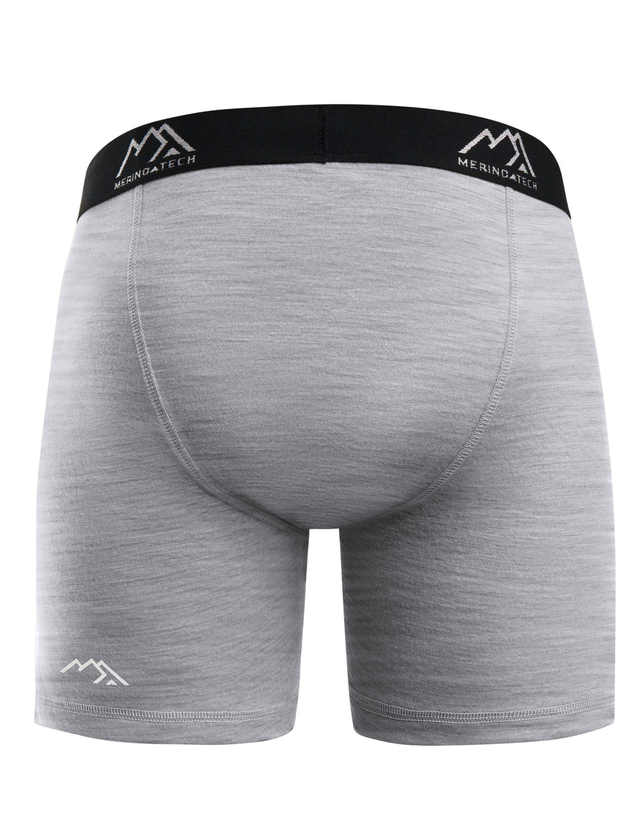 Caleçons Homme en Mérinos 190 Gris Chiné (Lot de 2)