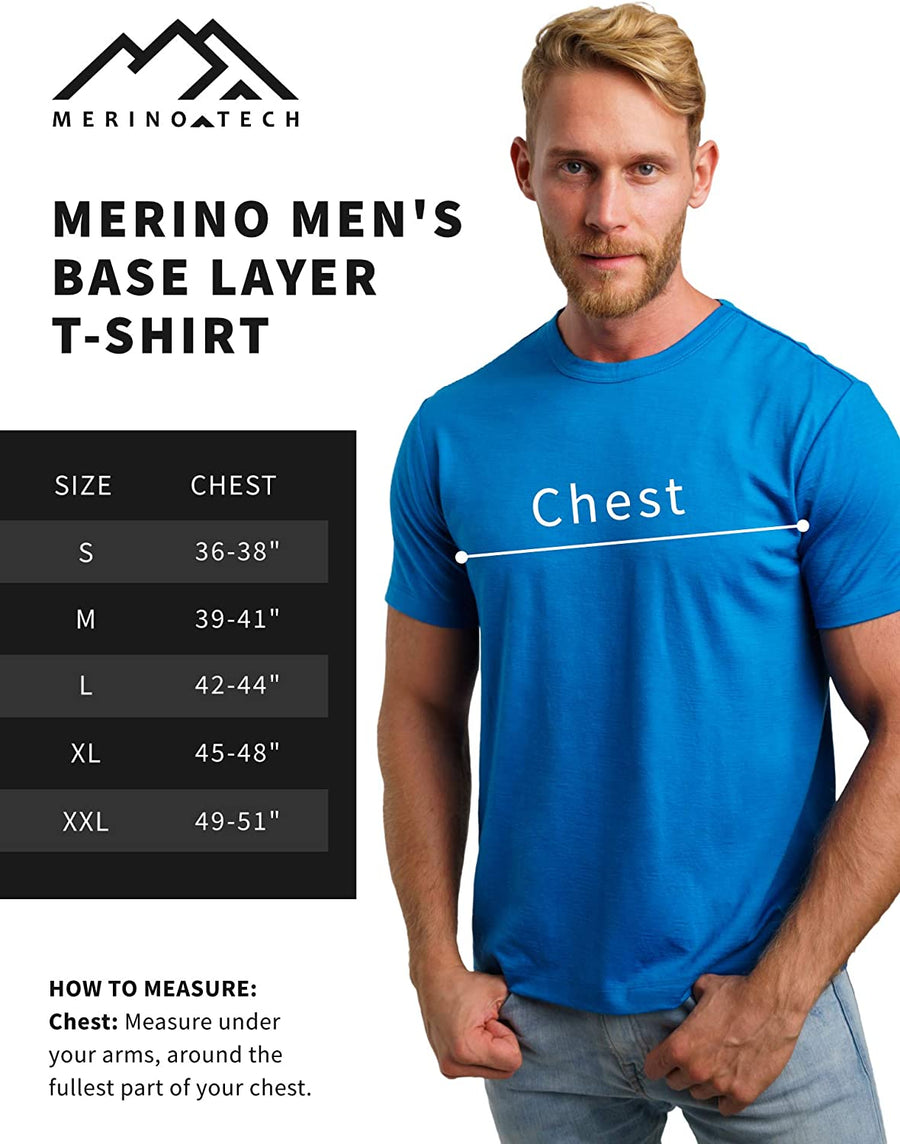 Men's Merino T-shirt 180 Bordo