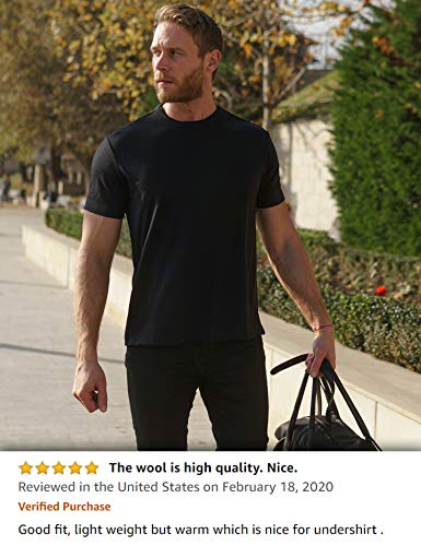 Men's Merino T-shirt 180 Burgundy