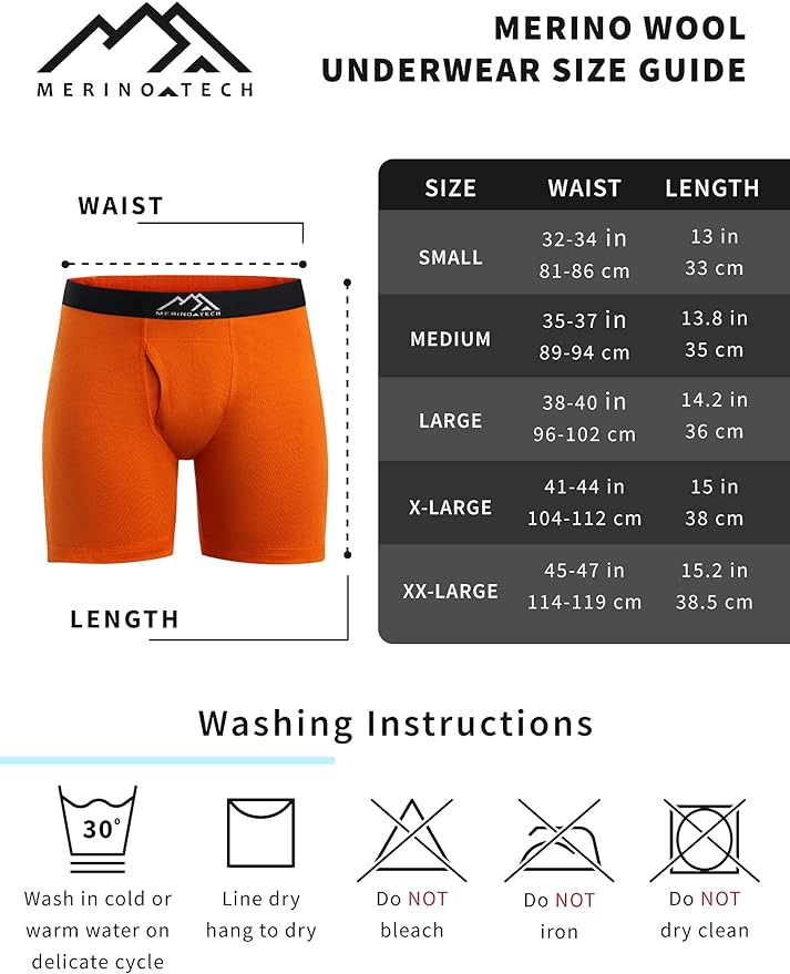Men's Merino Boxers 190 Deep Blue (1 Pack)