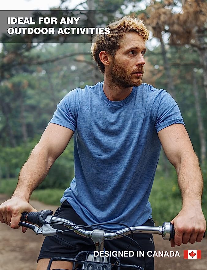 Men's Merino T-shirt 180 Bordo Wine (+socks)