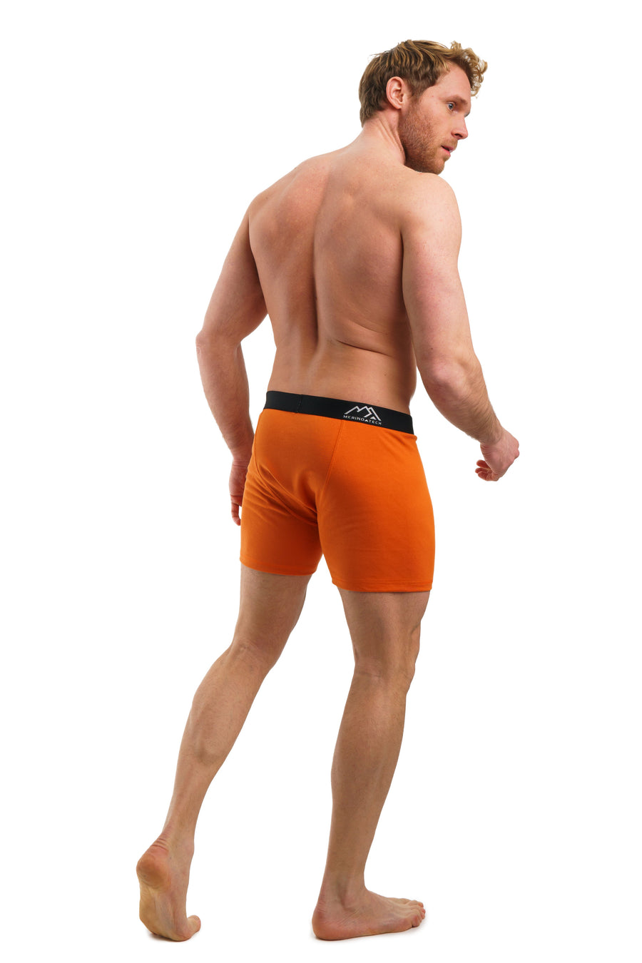 Men's Merino Boxers 190 Brief Rusty Orange