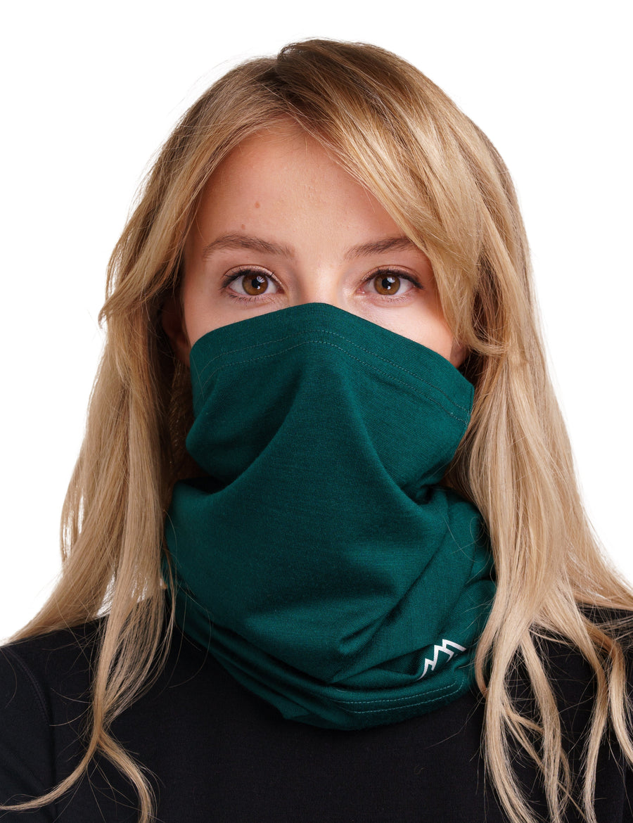 Merino Neck Gaiter 165 Forest Green