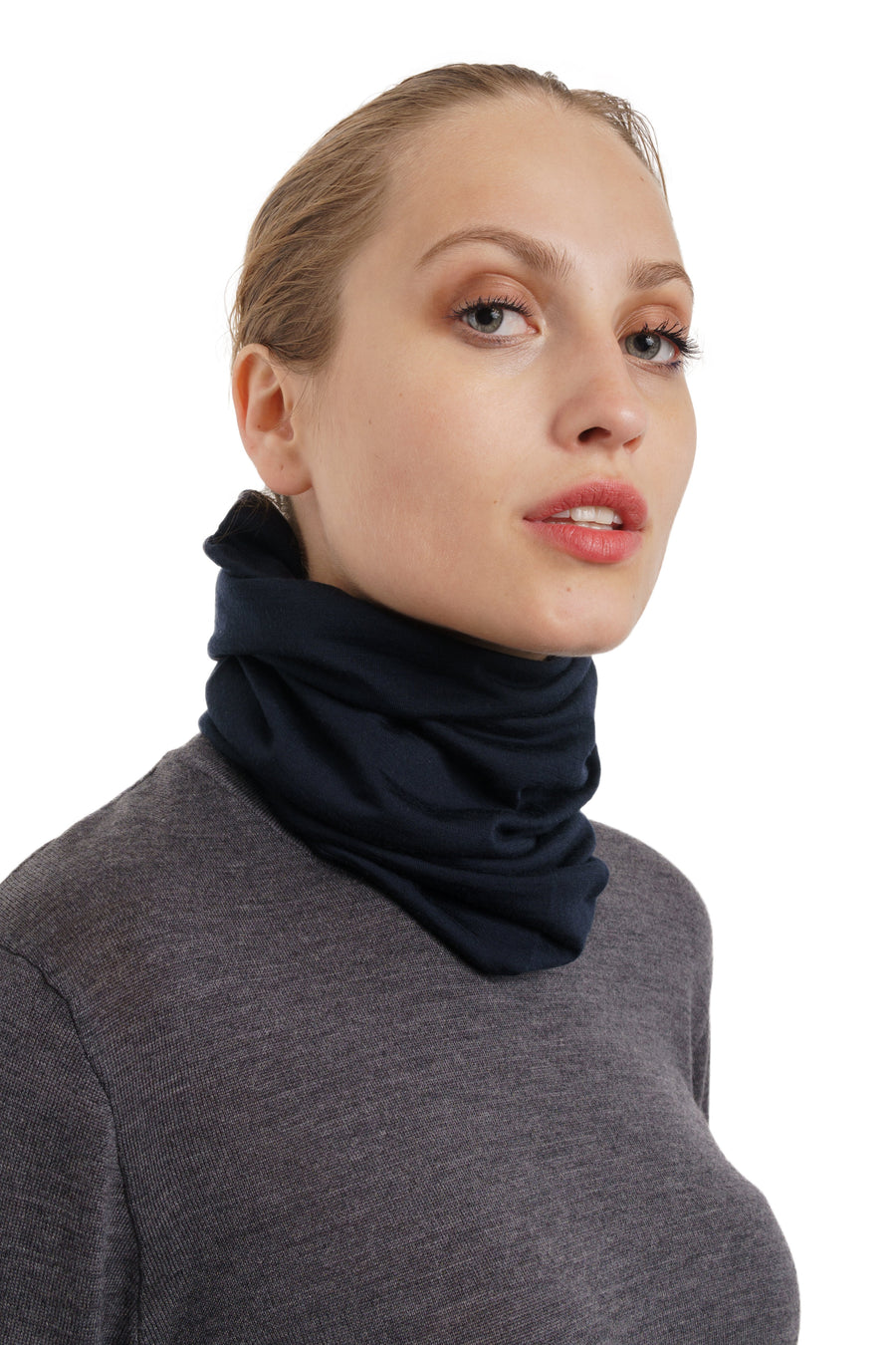Merino Neck Gaiter 165 Navy