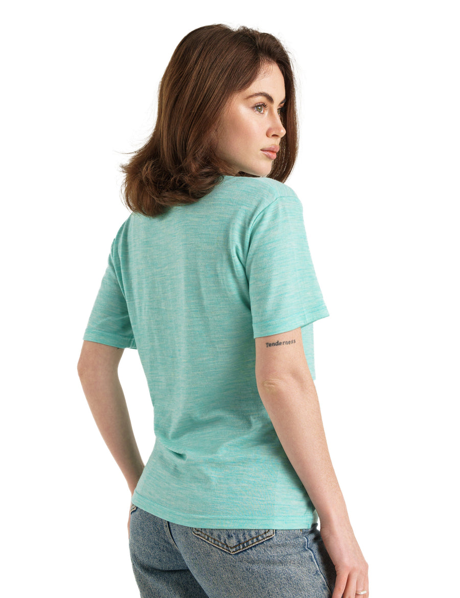 Women's Merino T-shirt 180 Mermaid Green | Crewneck (+socks)