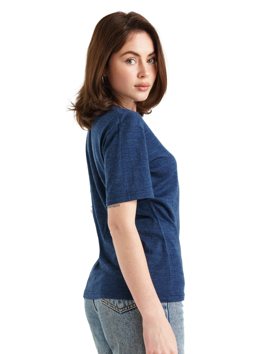 Women's Merino T-shirt 180 Navy | Crewneck (+socks)