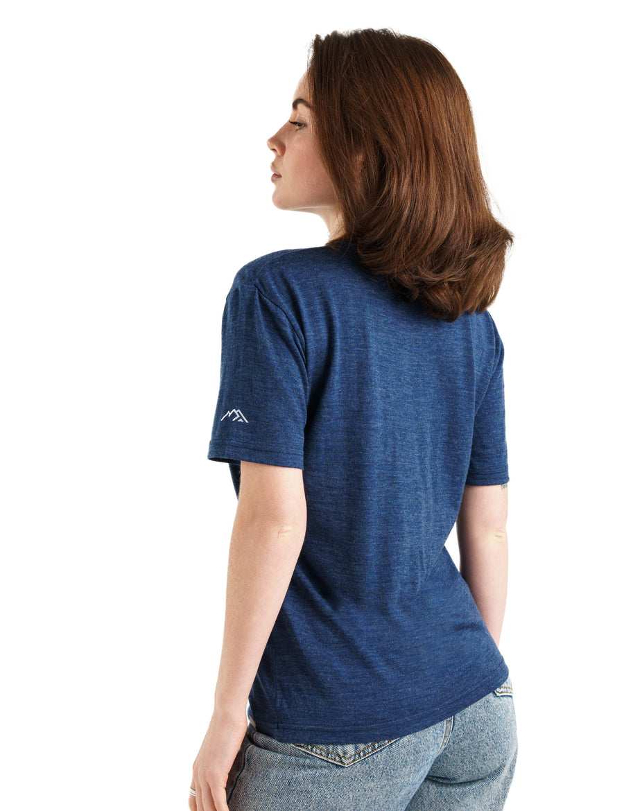 Women's Merino T-shirt 180 Navy | Crewneck (+socks)