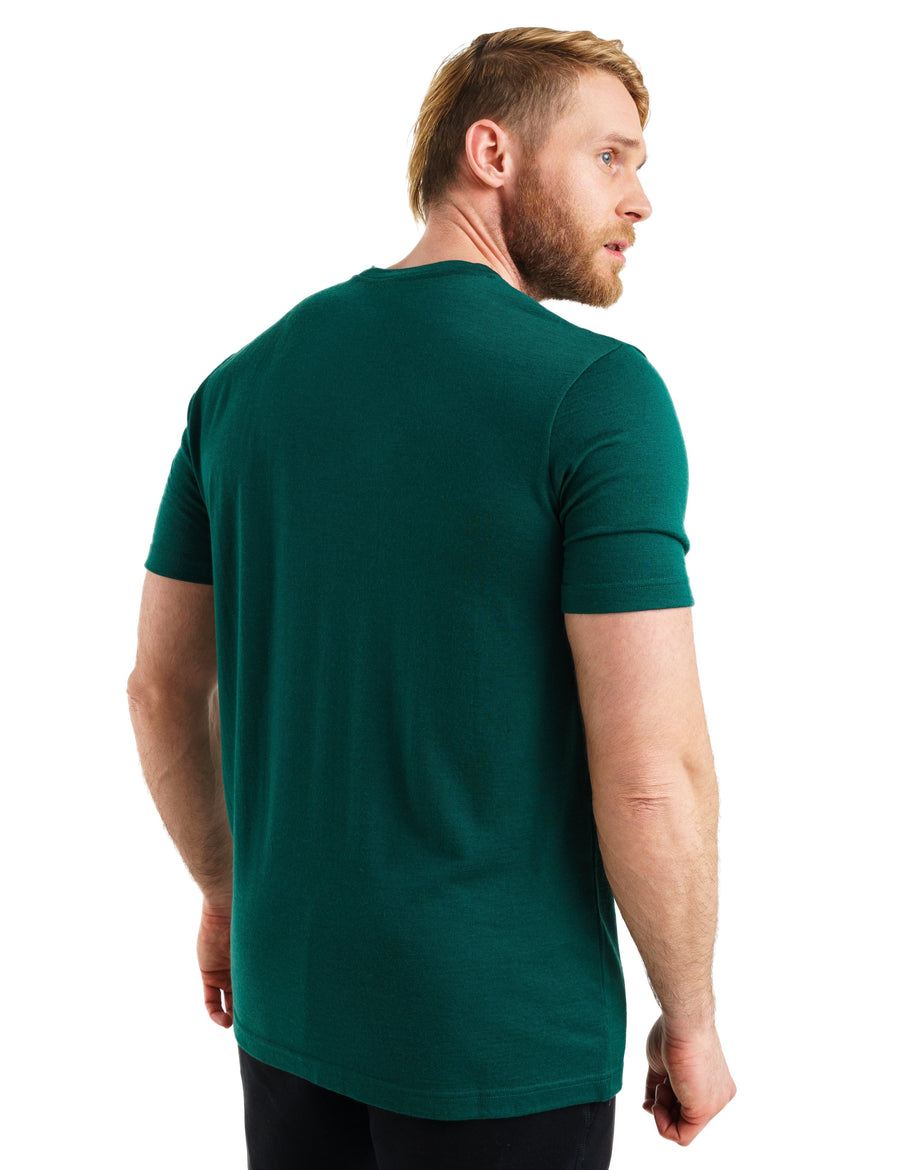 Men's Merino T-shirt 180 Emerald Green (+socks)