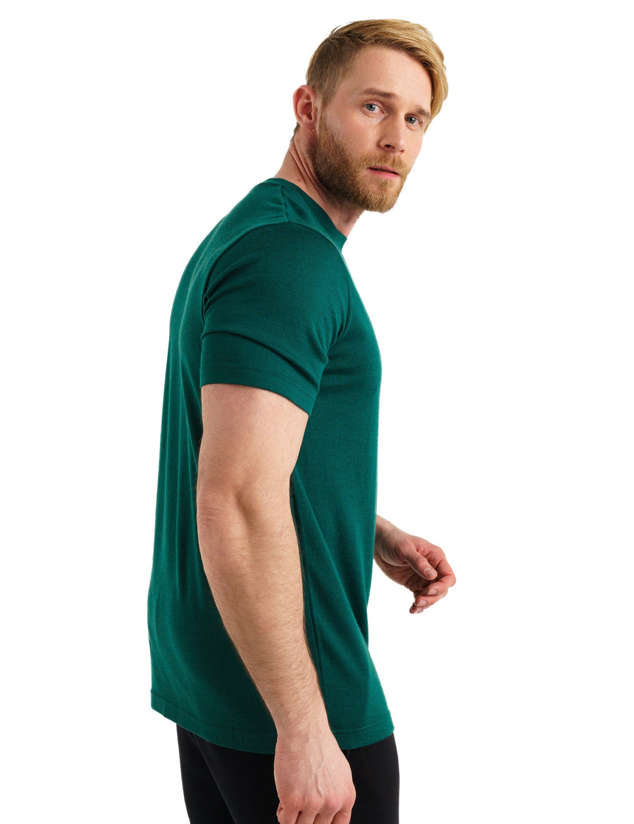 Men's Merino T-shirt 180 Emerald Green (+socks)