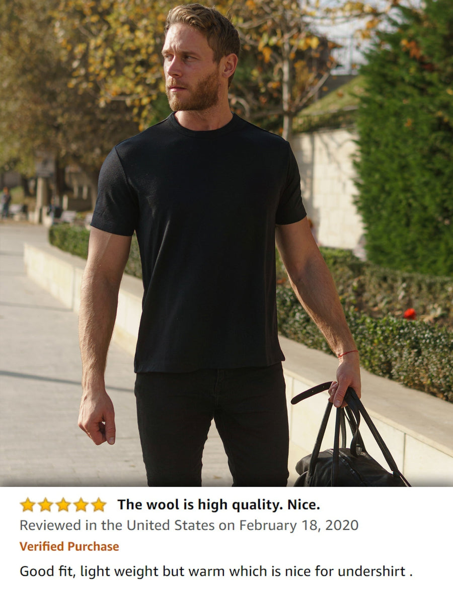 Men's Merino T-shirt 180 Red (+socks)