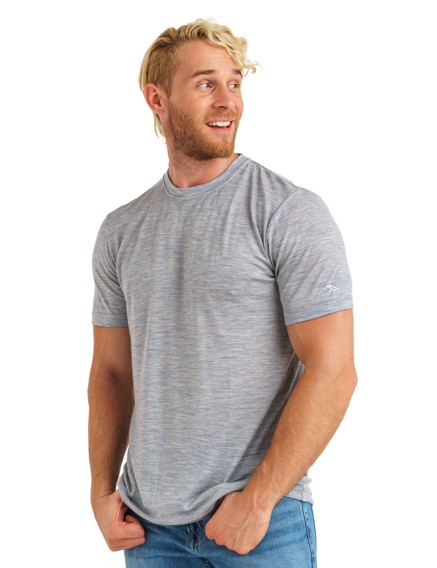 Men's Merino T-shirt 180 Melange Grey (+socks)