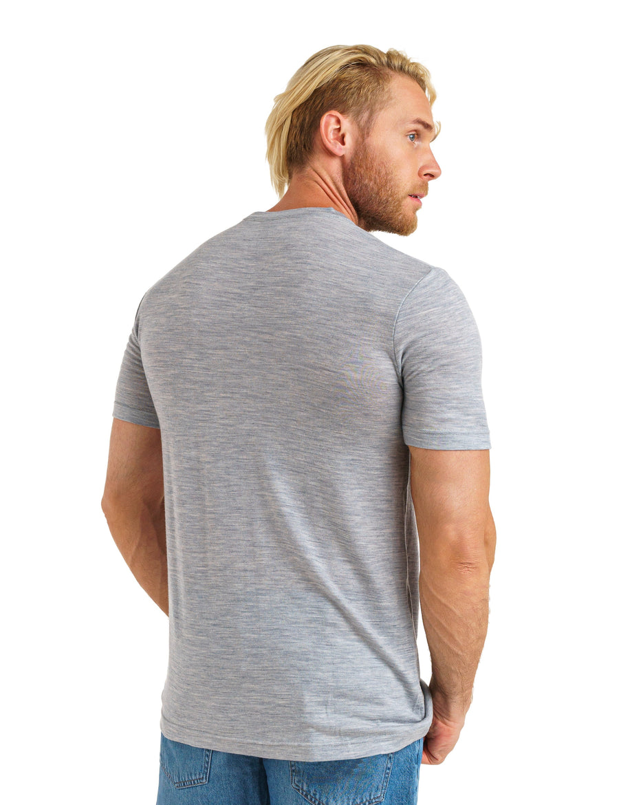 Men's Merino T-shirt 180 Melange Grey (+socks)