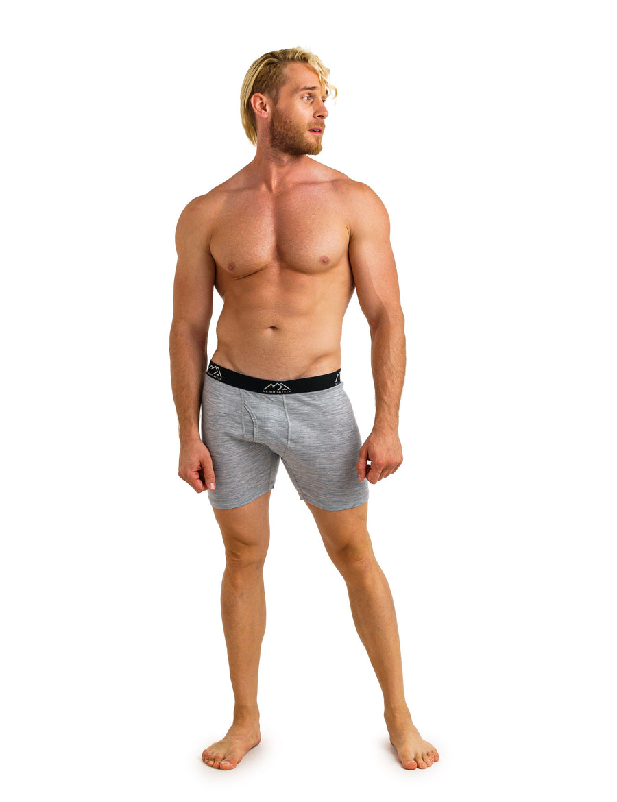 Caleçons Homme en Mérinos 190 Gris Chiné (Lot de 2)