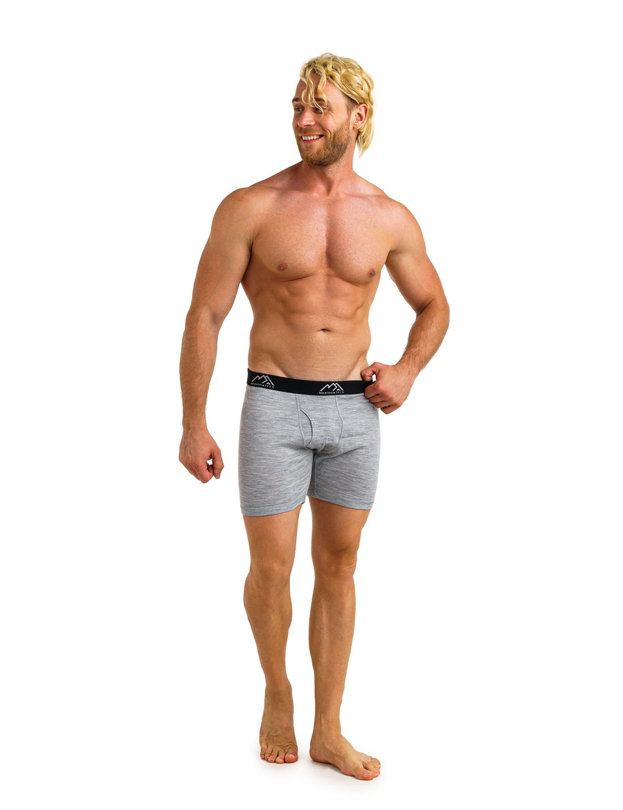 Caleçons Homme en Mérinos 190 Gris Chiné (Lot de 2)