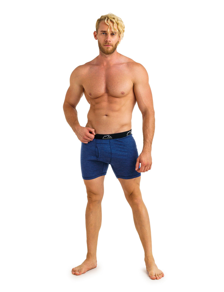 Men's Merino Boxers 190 Brief Windsor Blue