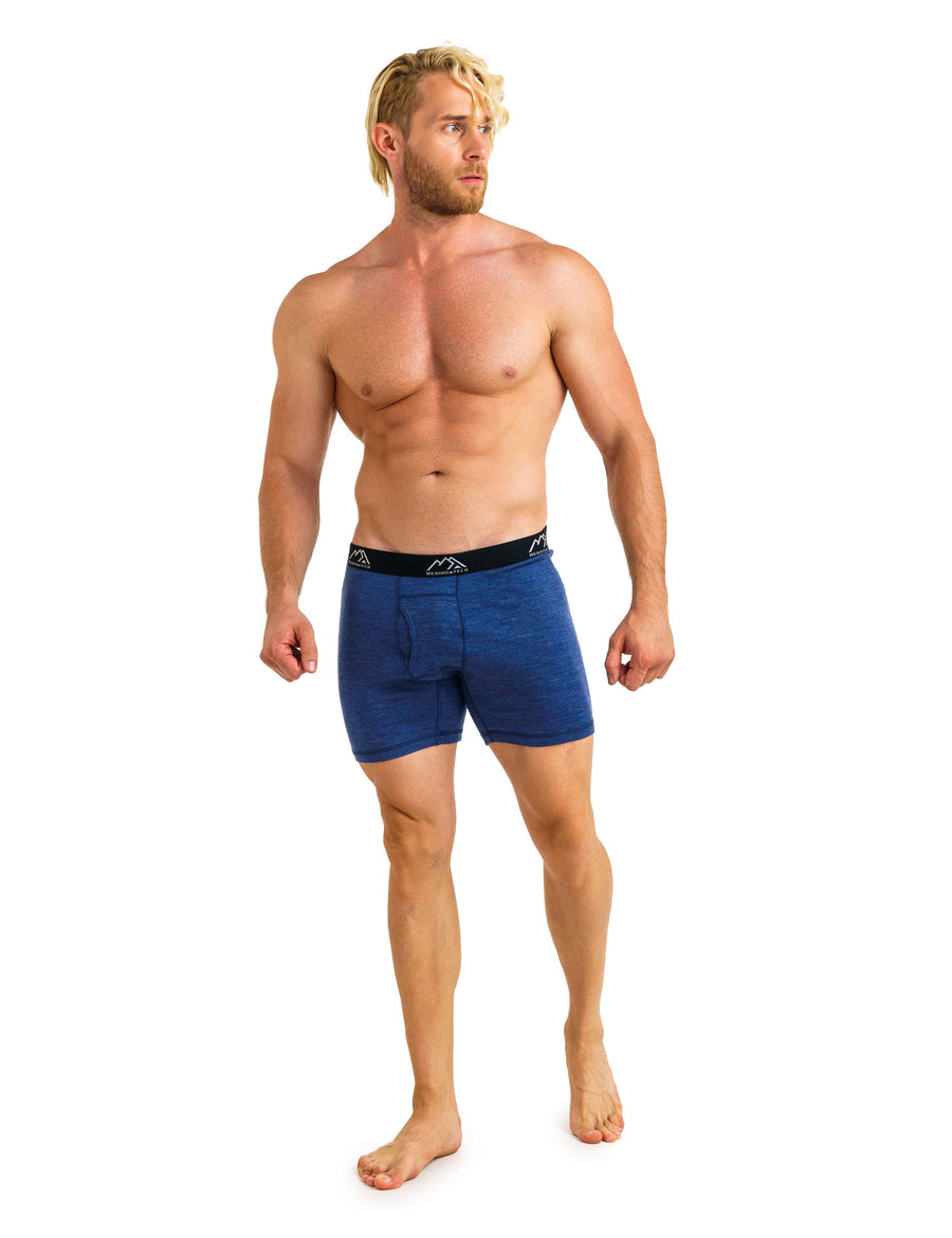 Men's Merino Boxers 190 Brief Windsor Blue