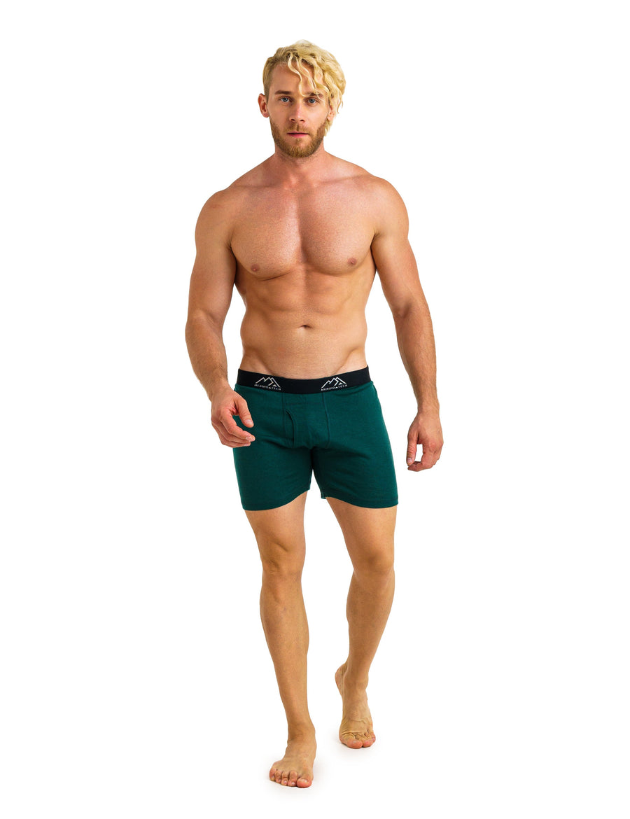 Men's Merino Boxers 190 Brief Forest Green