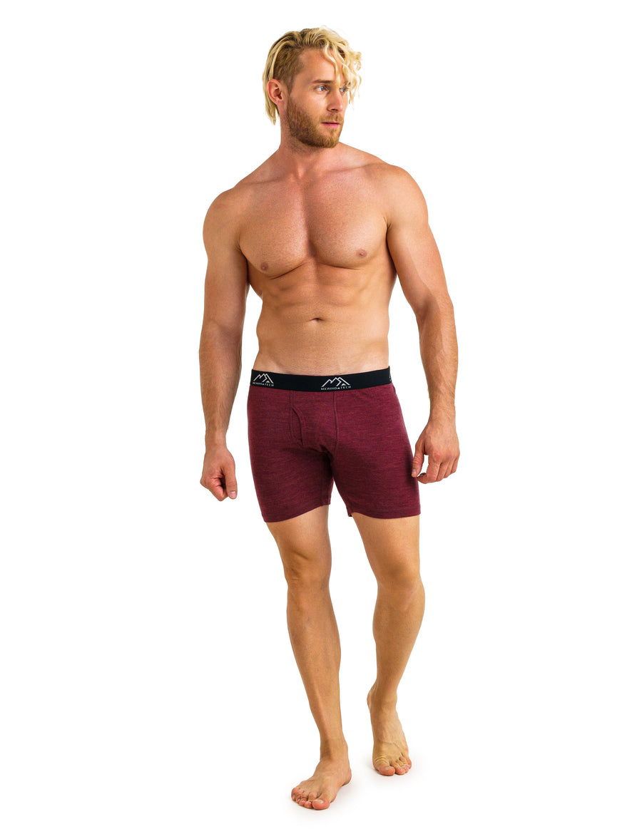 Caleçon homme mérinos 190 Brief couleur bordeaux