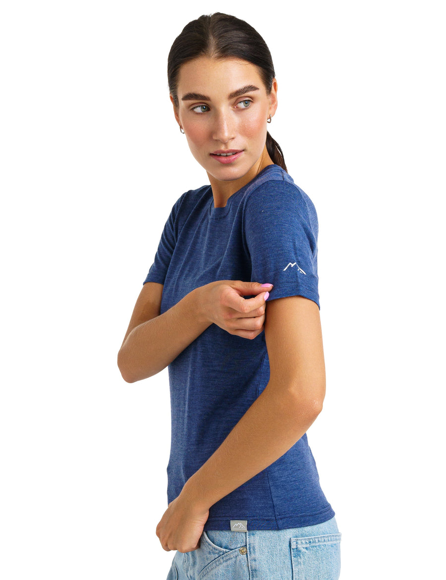 Women's Merino T-shirt 180 Windsor Blue | Crewneck (+socks)