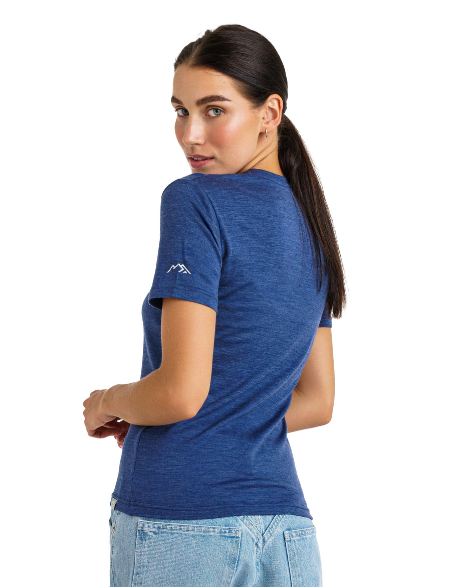 Women's Merino T-shirt 180 Windsor Blue | Crewneck (+socks)