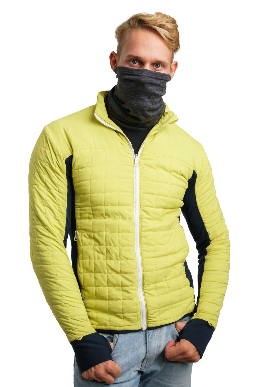 Merino Neck Gaiter 165 Heathered Black