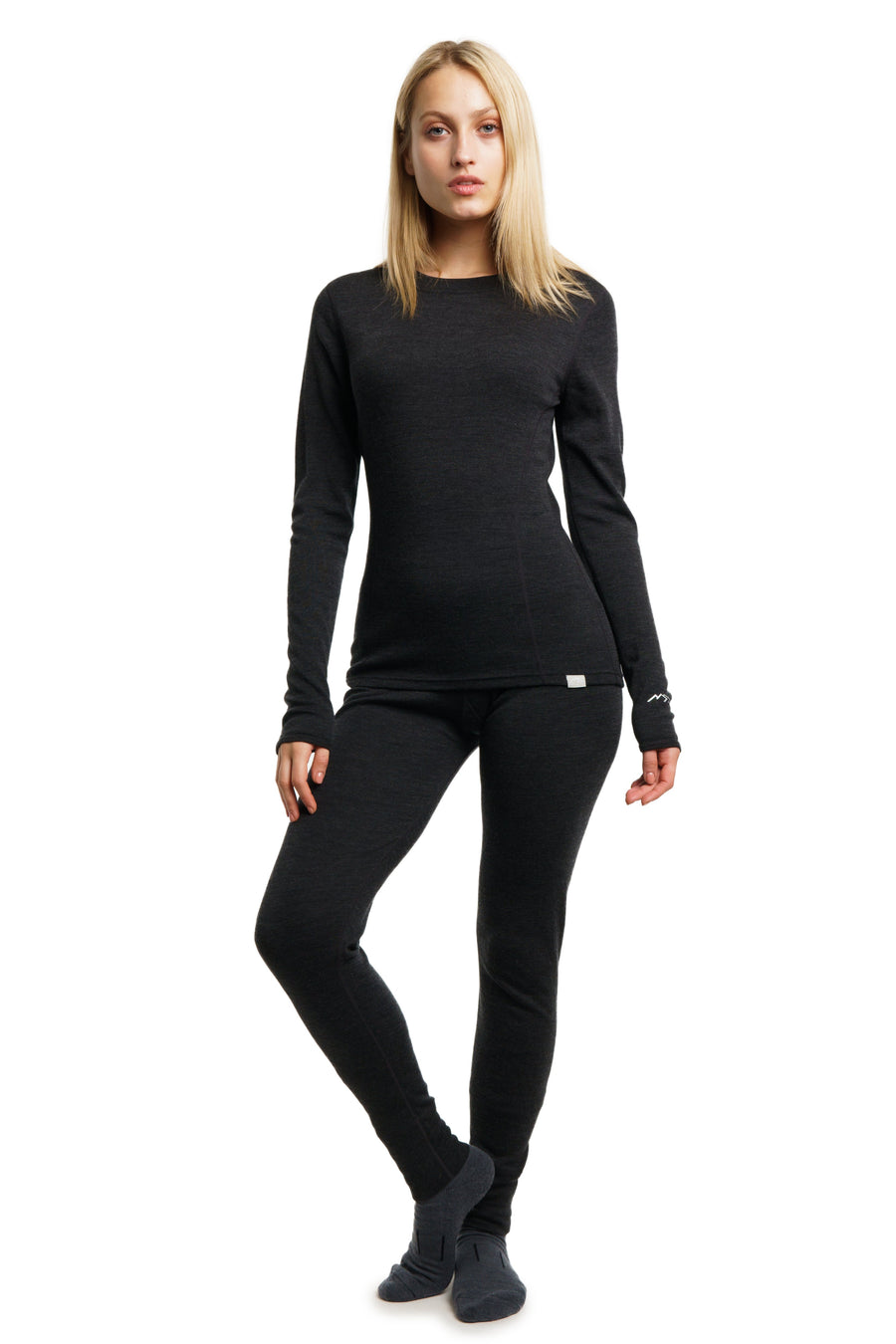 Women's Merino Pants 250 Charcoal Grey